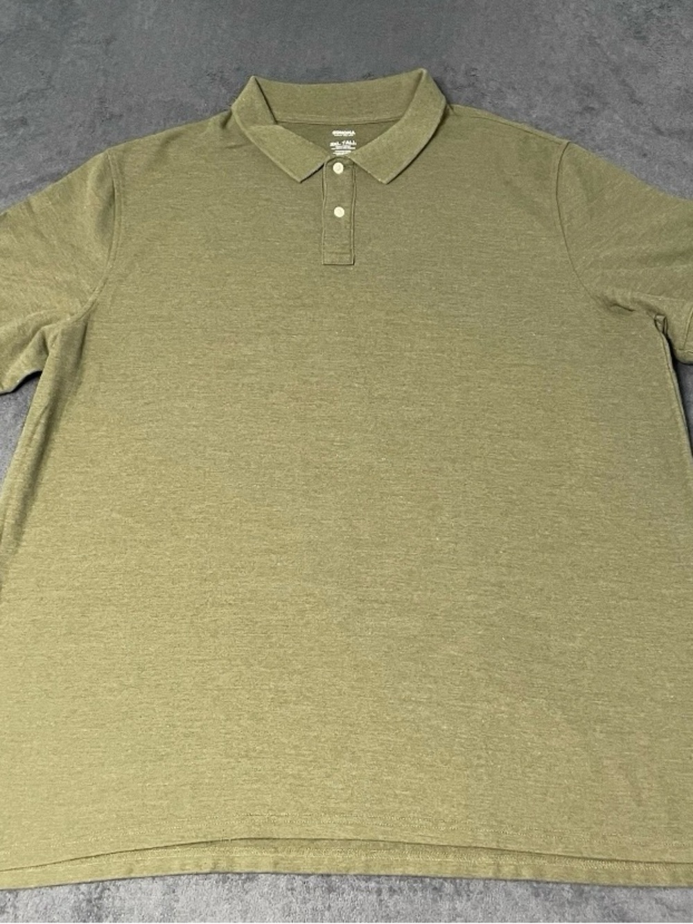 Sonoma Goods For Life Polo Shirt Mens 3XLT Tall Green Essential Pique Casual